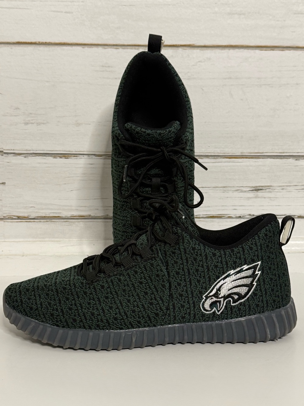 FOCO Philadelphia Eagles LED Light Up Sneakers Men’s Size 9 Green Black